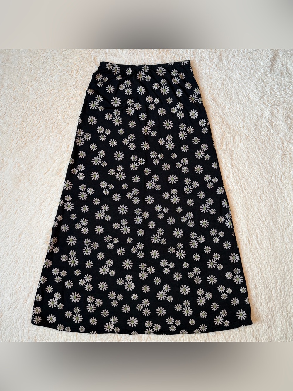 Y2K Vintage 90’s MGR Daisy Floral Maxi Skirt Skater Boho Grunge Fairycore XS-M - Picture 7 of 11